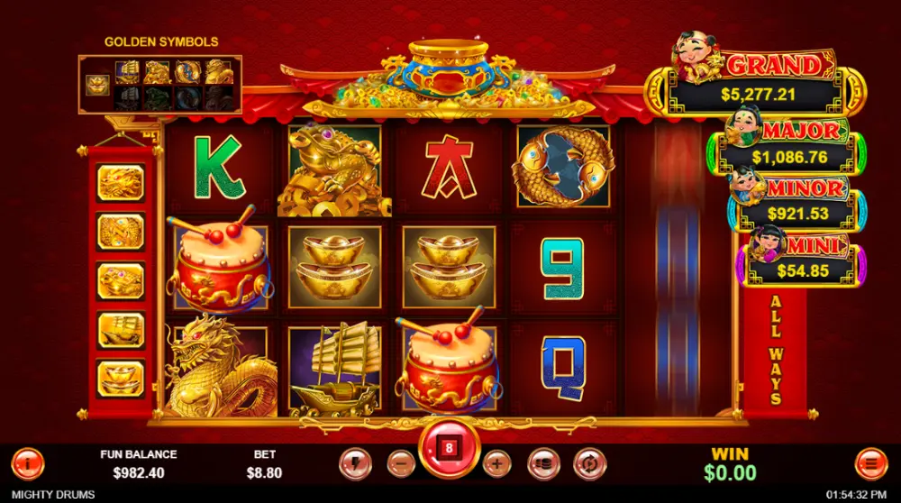mighty drunbs slot gameplay
