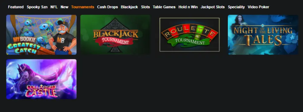 mybookie casino tournaments