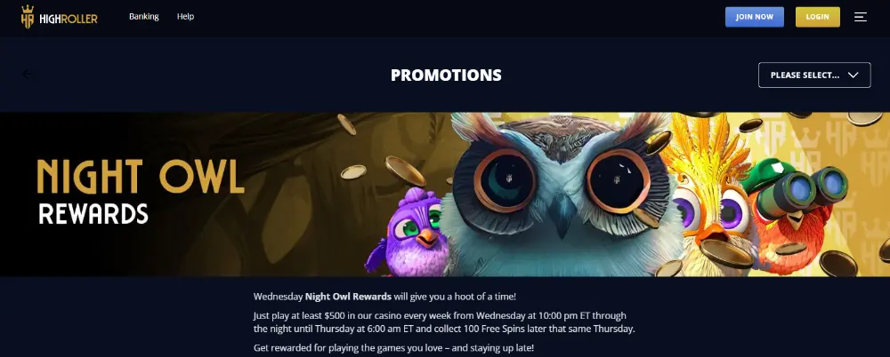 night owl rewards bonus