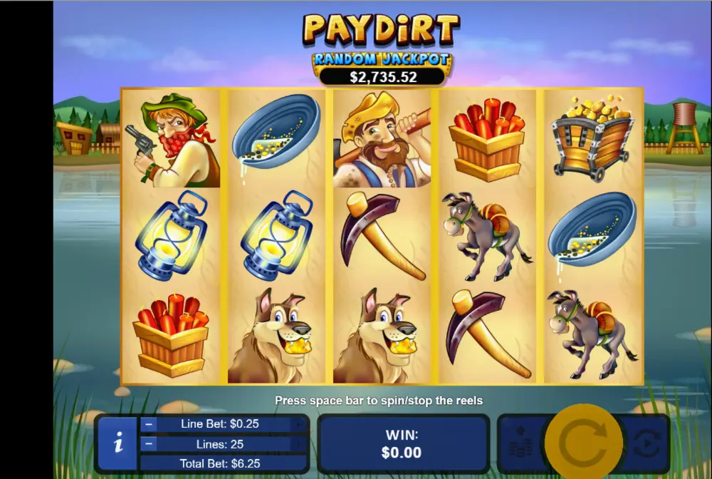 paydirt slot gameplay