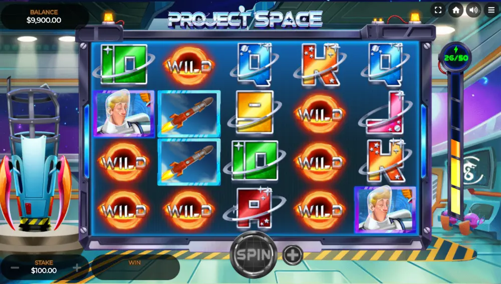 project space slot game play