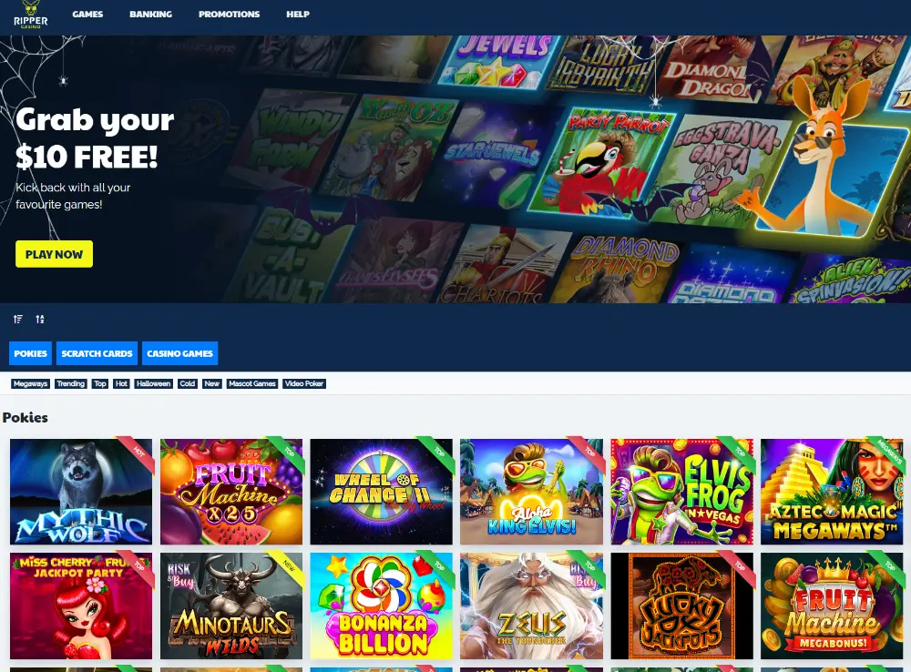 ripper casino home page