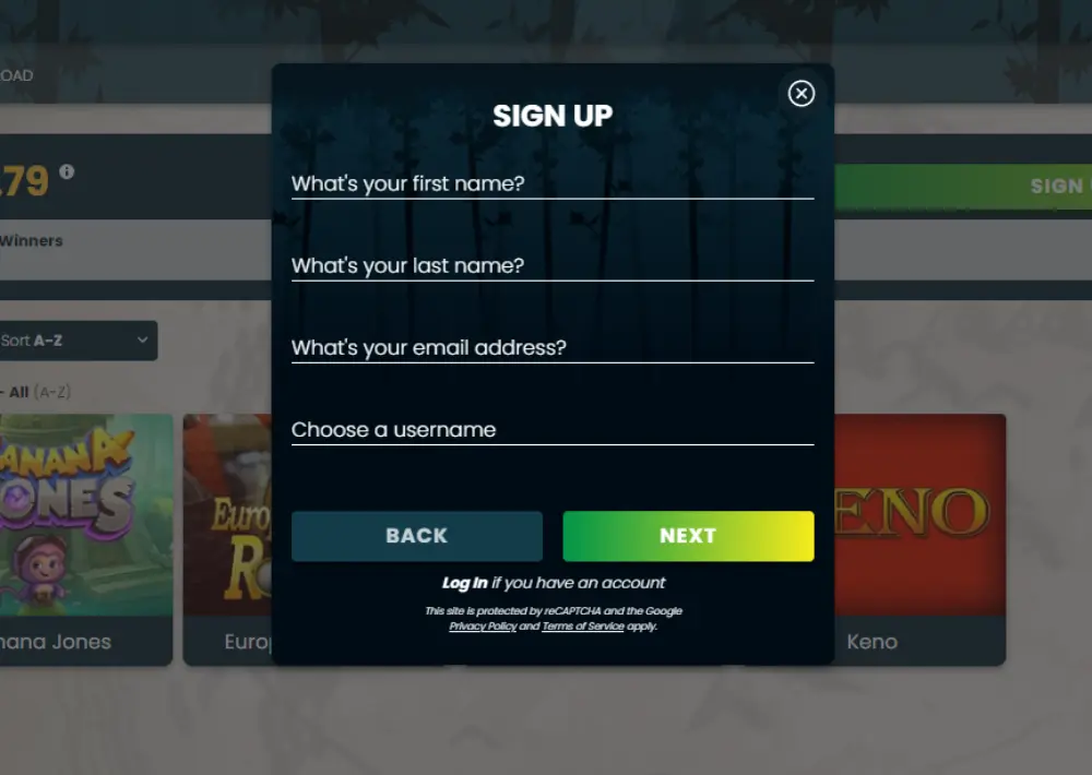 slots ninja registration page