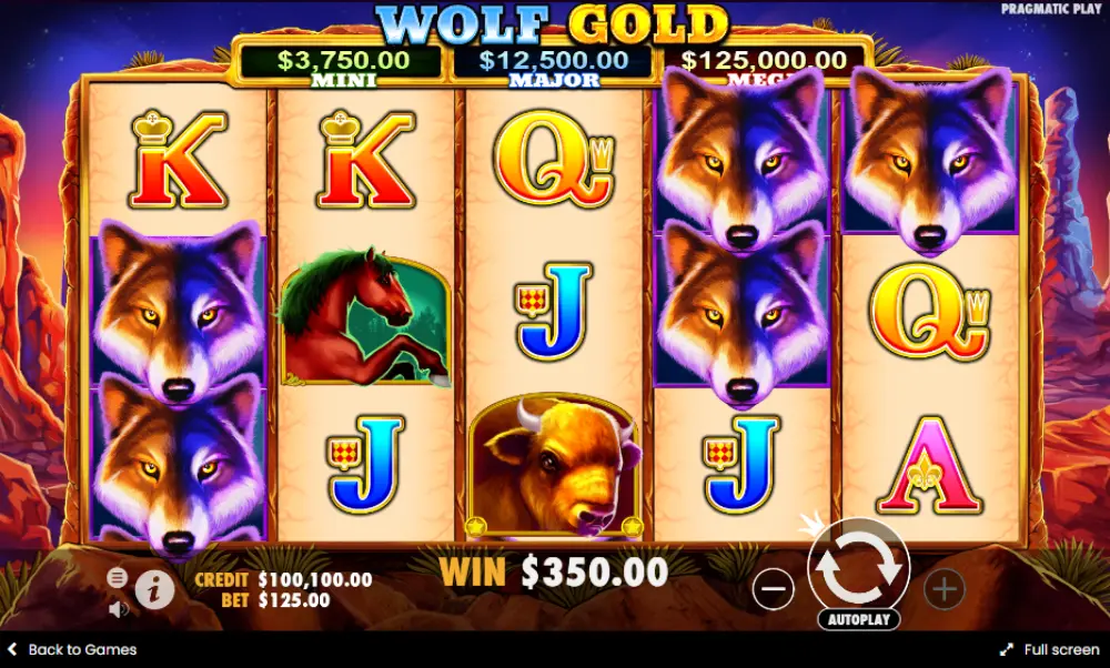wolf gold slot gameplay