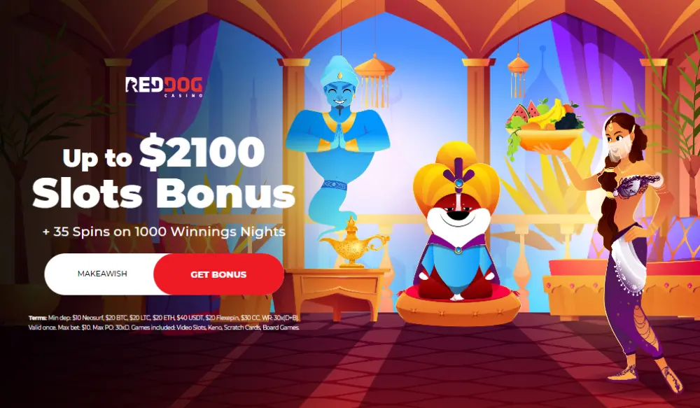 2100 red dog slots bonus