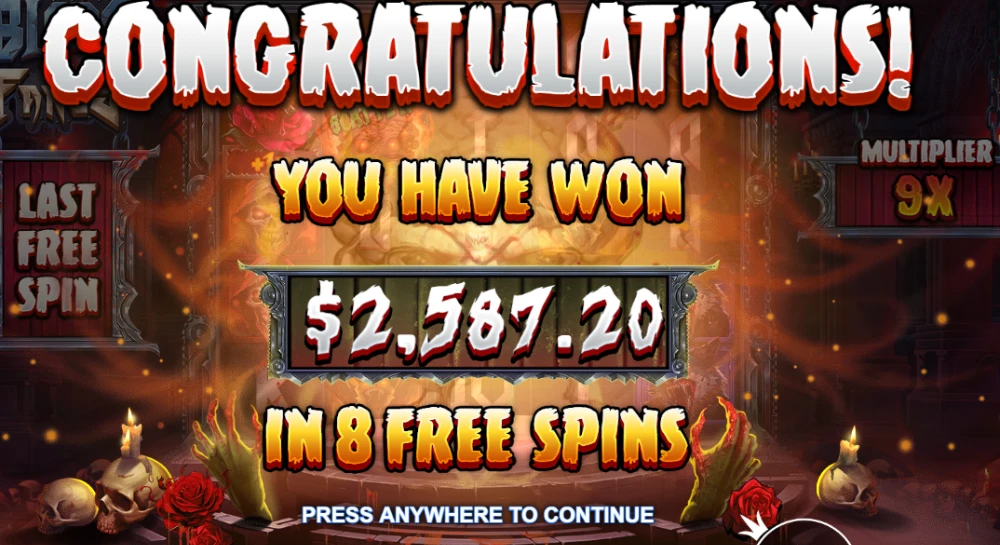 blade & fangs free spin win