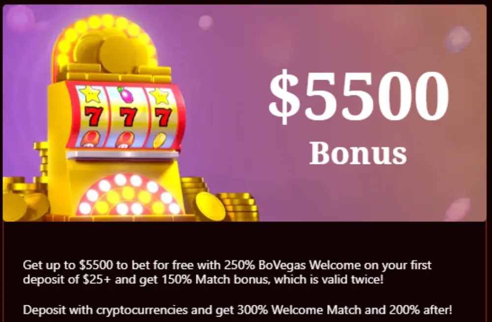 bovegas welcome bonus