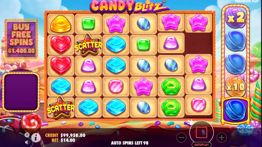 candy blitz slot gameplay