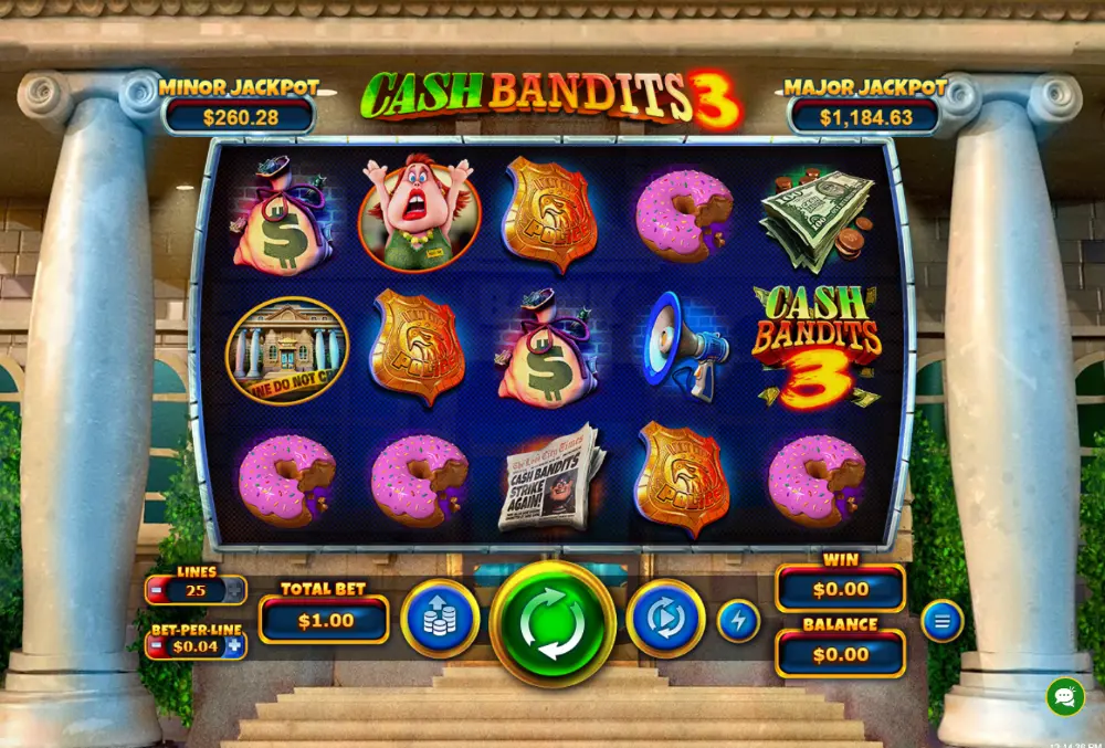 cash bandits 3 slot gameplay