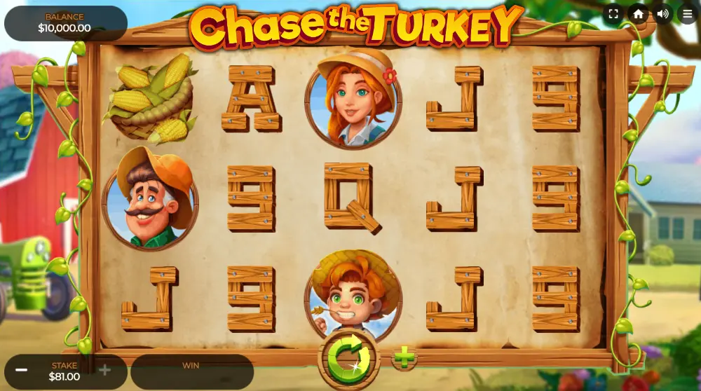 chase the turkey slot gameplay