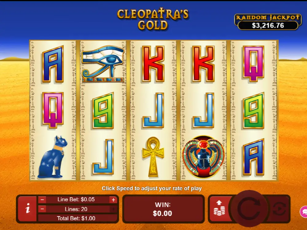 cleopatras gold slot gameplay