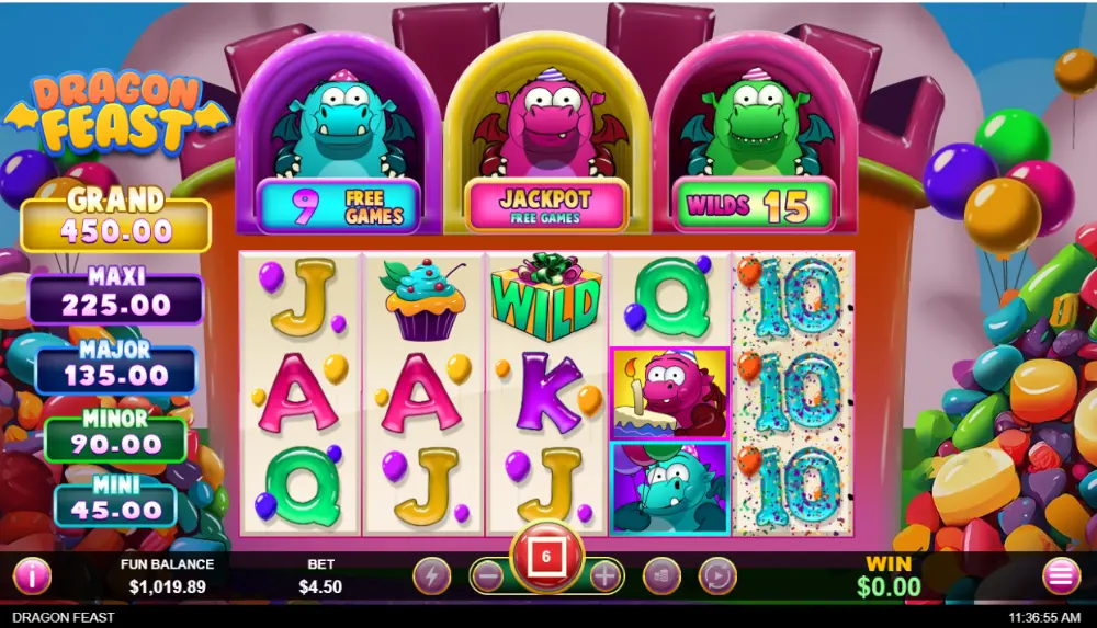 dragon feast slot game