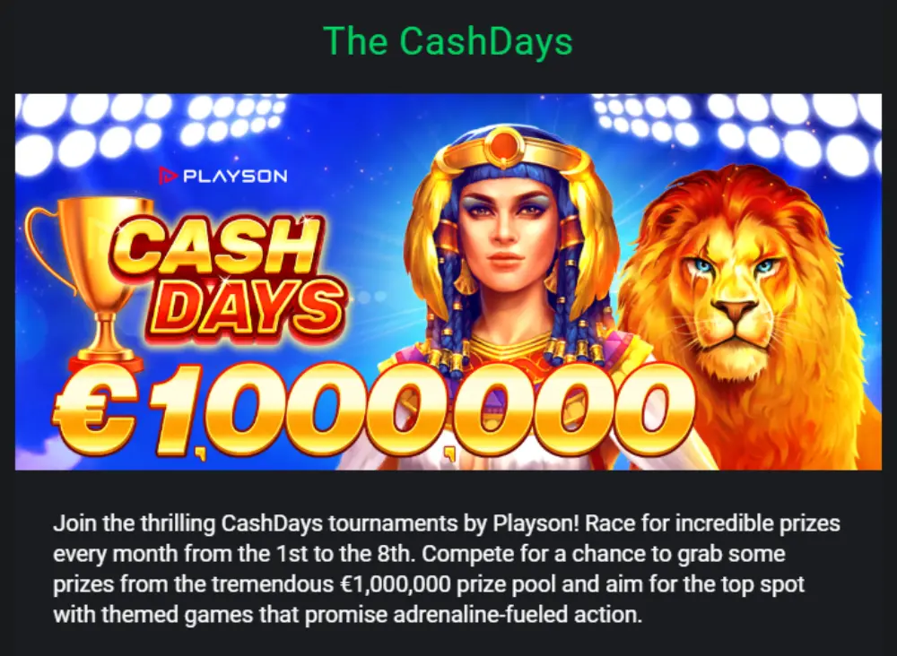 drift casino cash days tournament