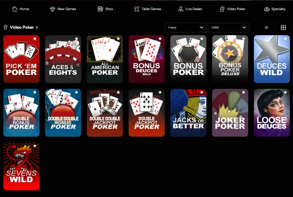 el royale casino video poker