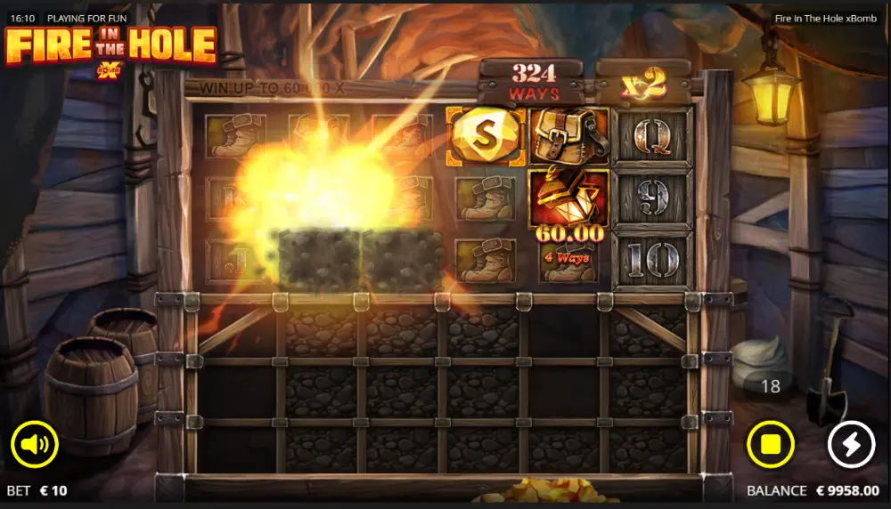 fire in the hole slot gameplay