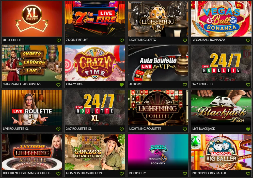 G'Day Casino live dealer lobby
