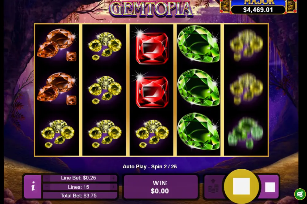 gemtopia slot gameplay