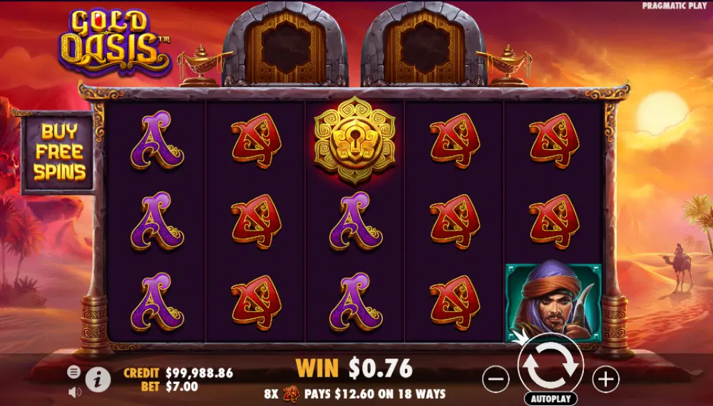 gold oasis slot gameplay