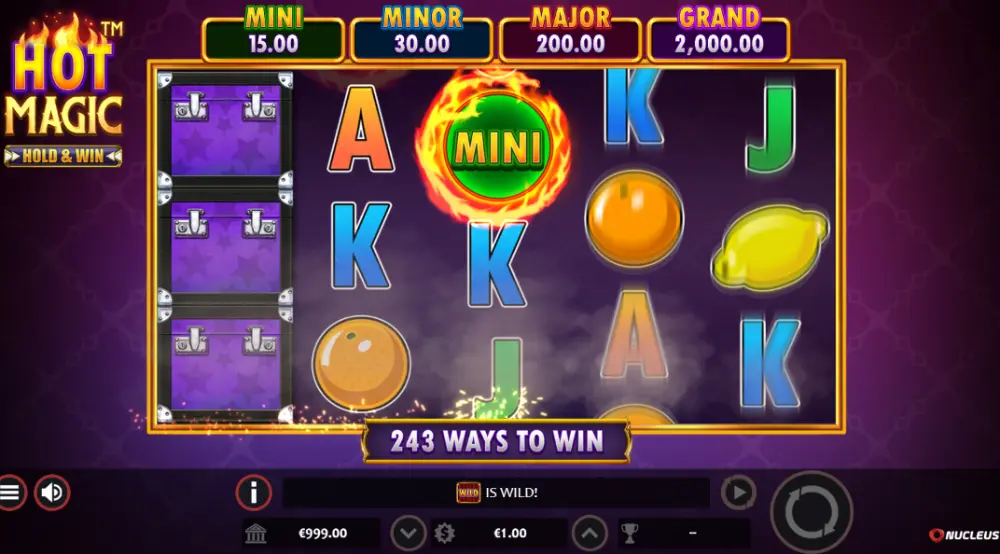 hot magic hold win slot spin