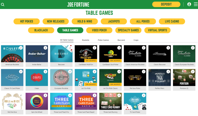 joe fortune free spins