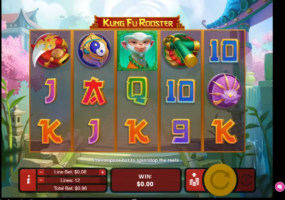 kung fu rooster slot gameplay