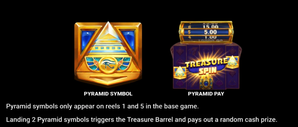 legendary treasures pyramid symbols