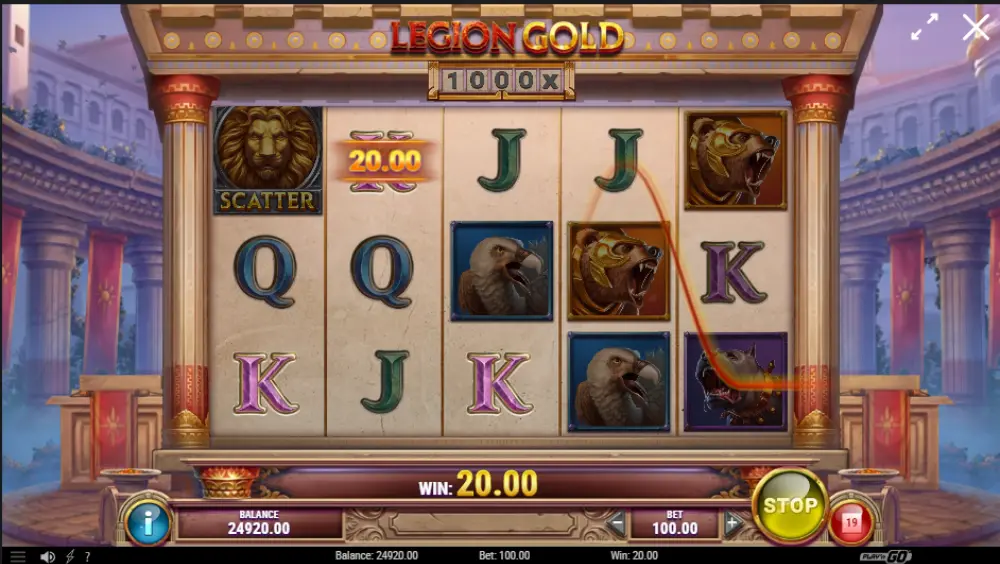 legion gold slot gameplay