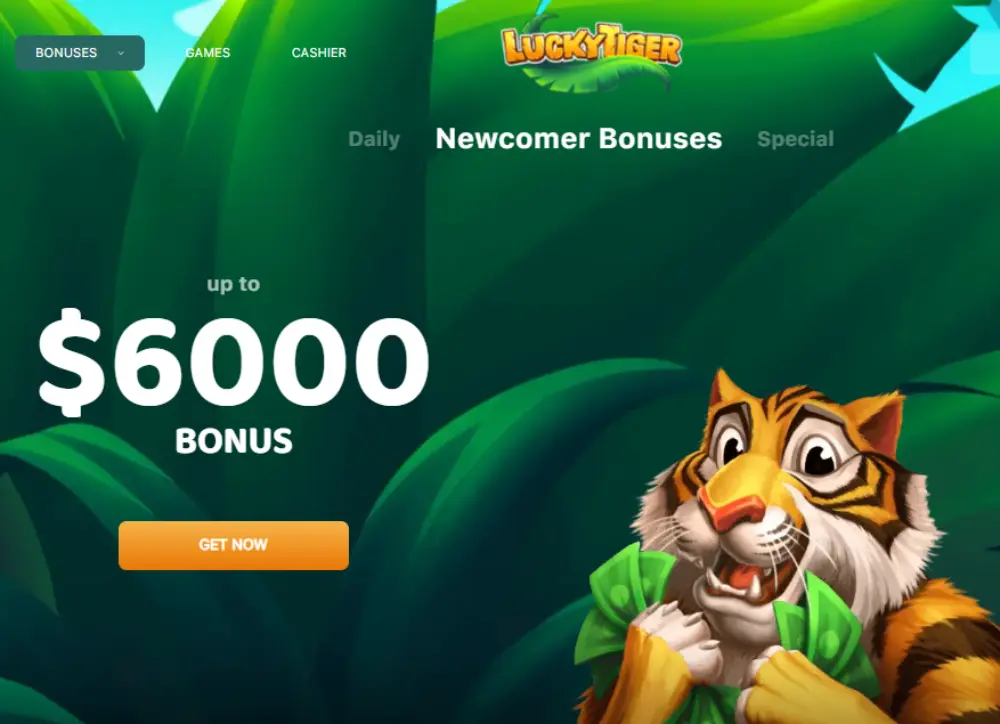 lucky tiger welcome bonus
