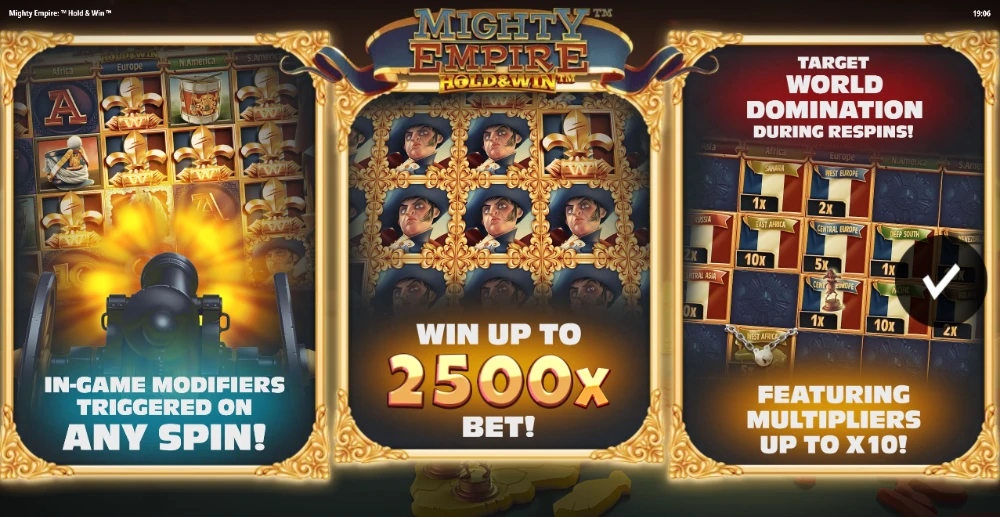 mighty empire slot features