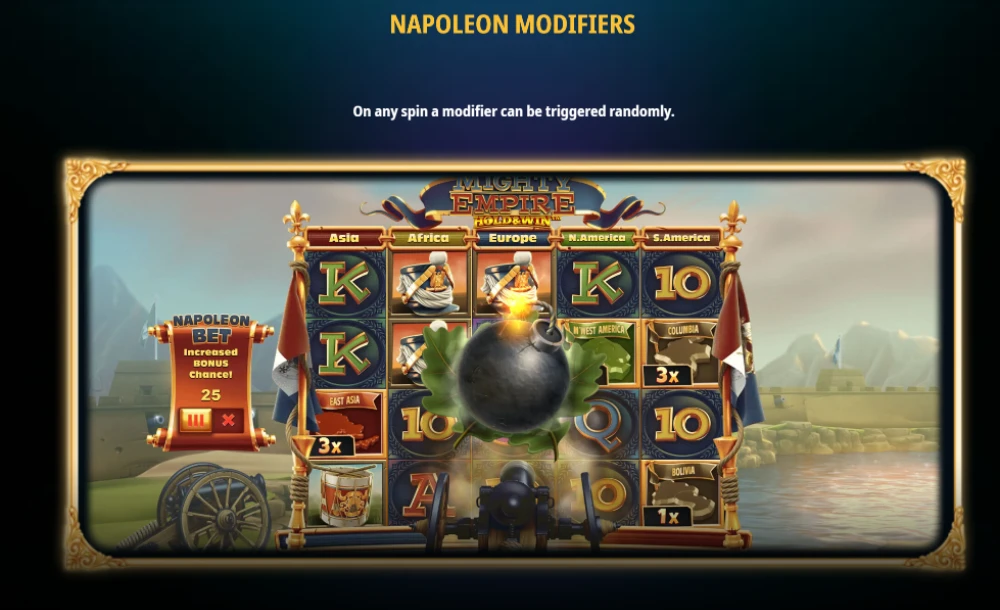 mighty empire slot napoleon modifiers