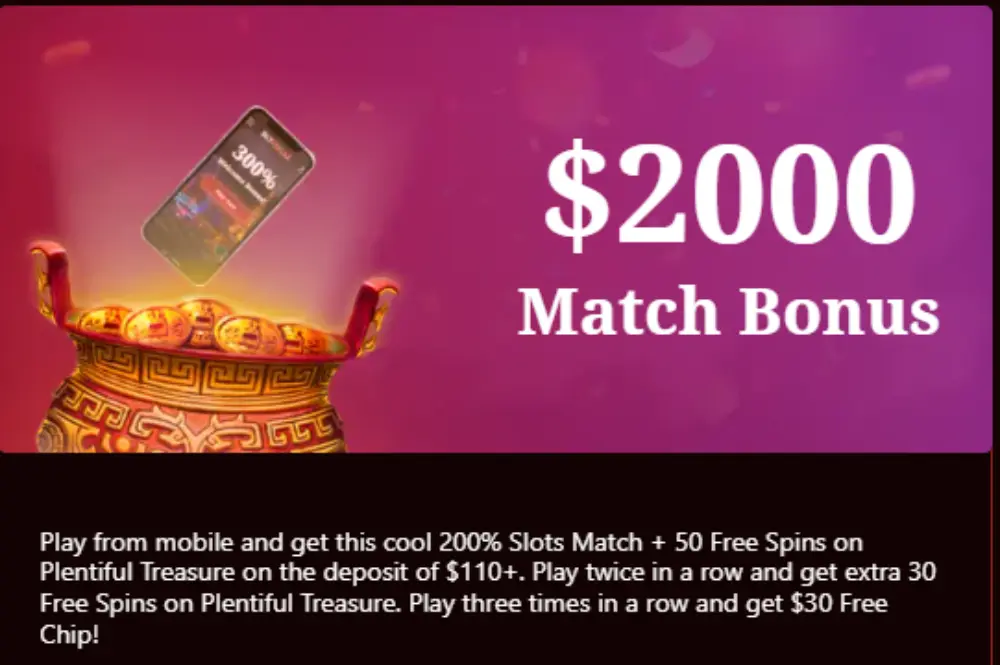 mobile match bonus