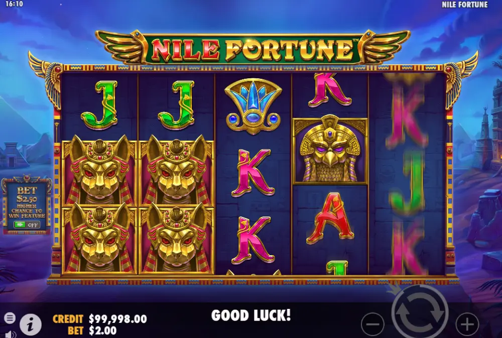 nile fortune slot spin