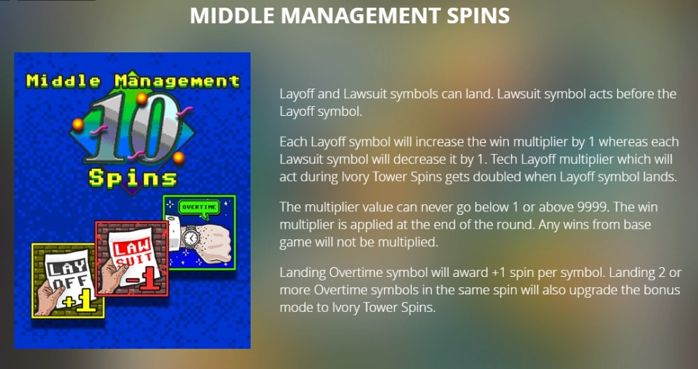 nine to five middle management spins