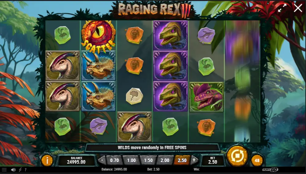 raging rex 3 slot gameplay
