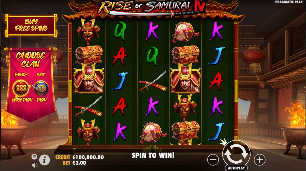 rise oof samurai 4 slot game