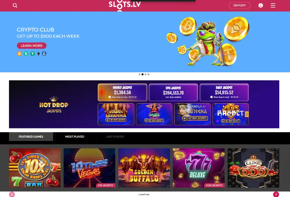 slots lv game page