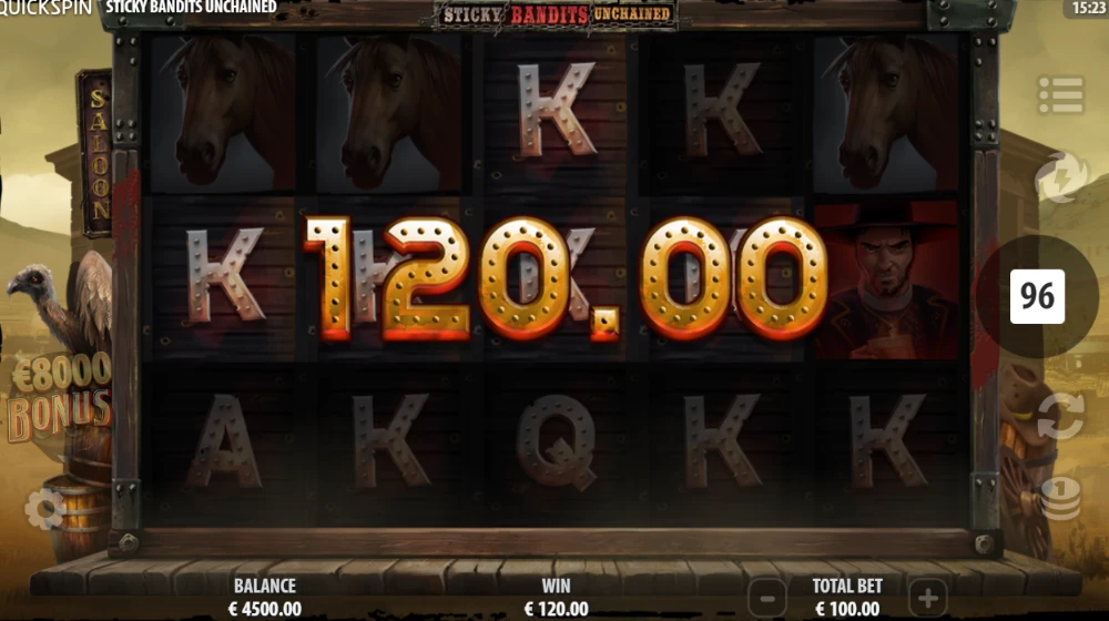 sticky bandits unchained slot win
