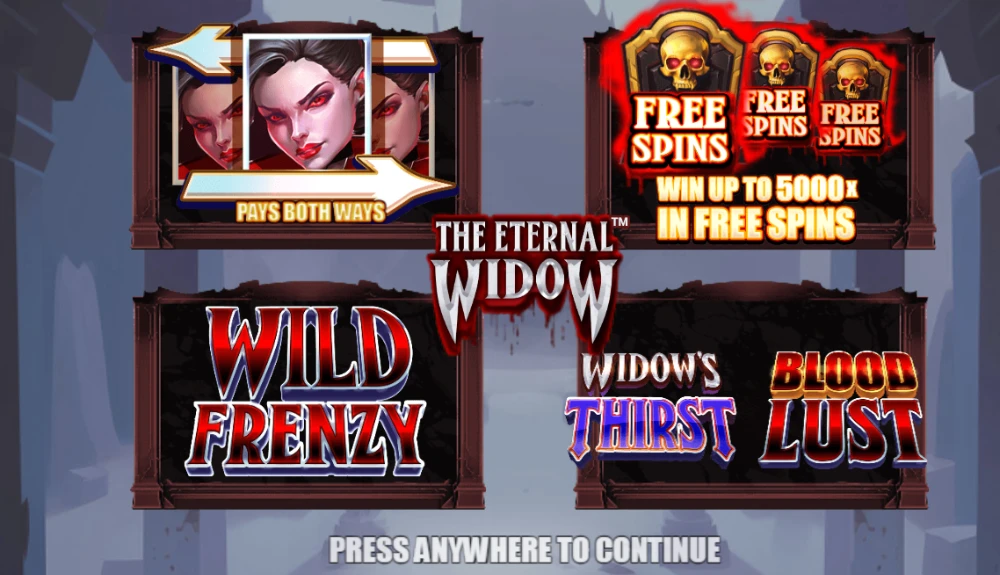 the eternal widow slot features