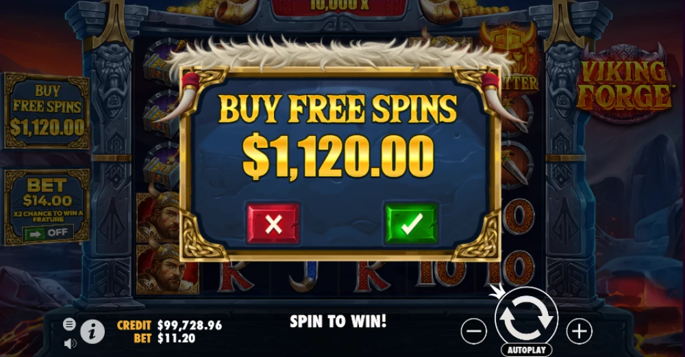 viking forge buy free spins