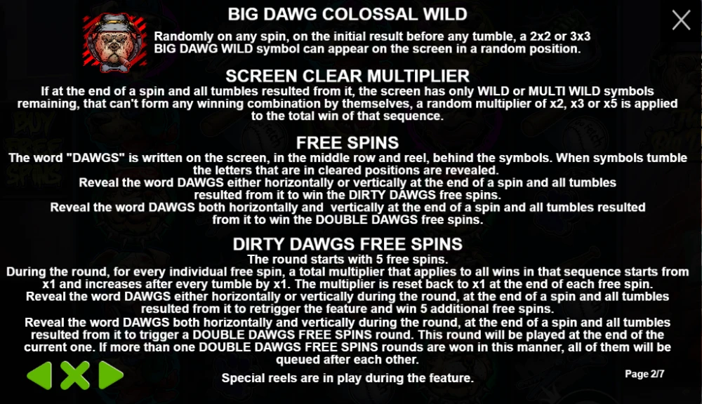 big dawgs free spins