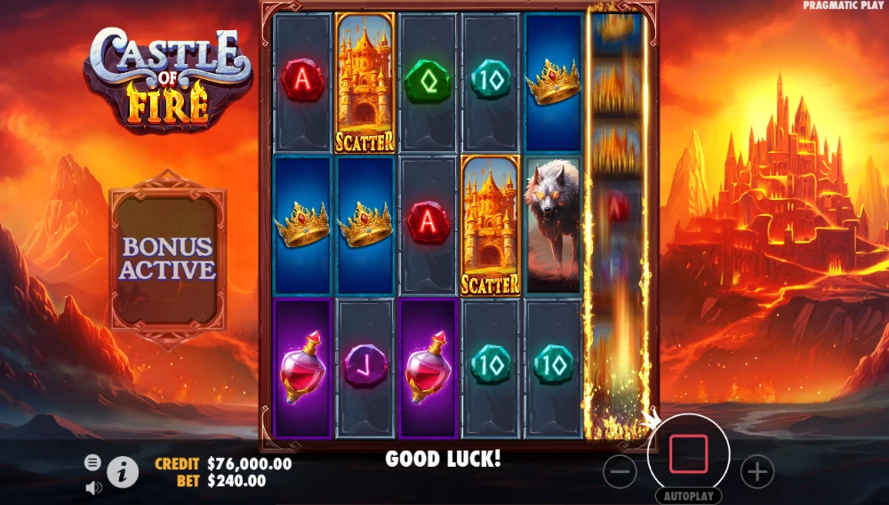castle of fire slot gameplay