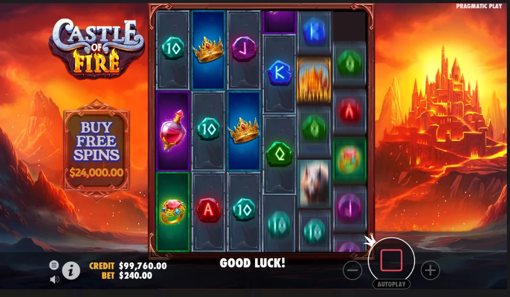 castle of fire slot spin