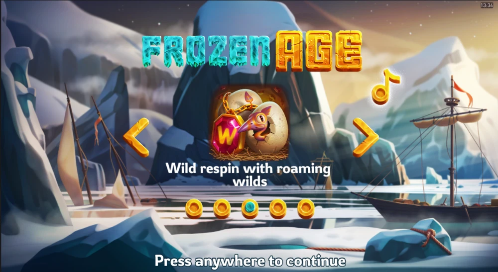 frozen age slot features