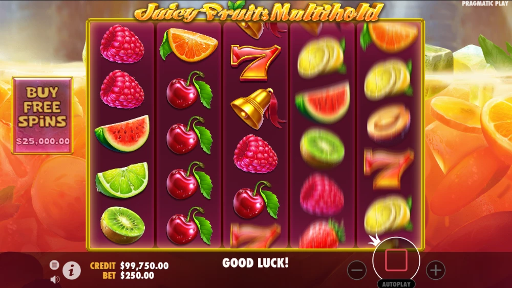 juciy fruits slot spin