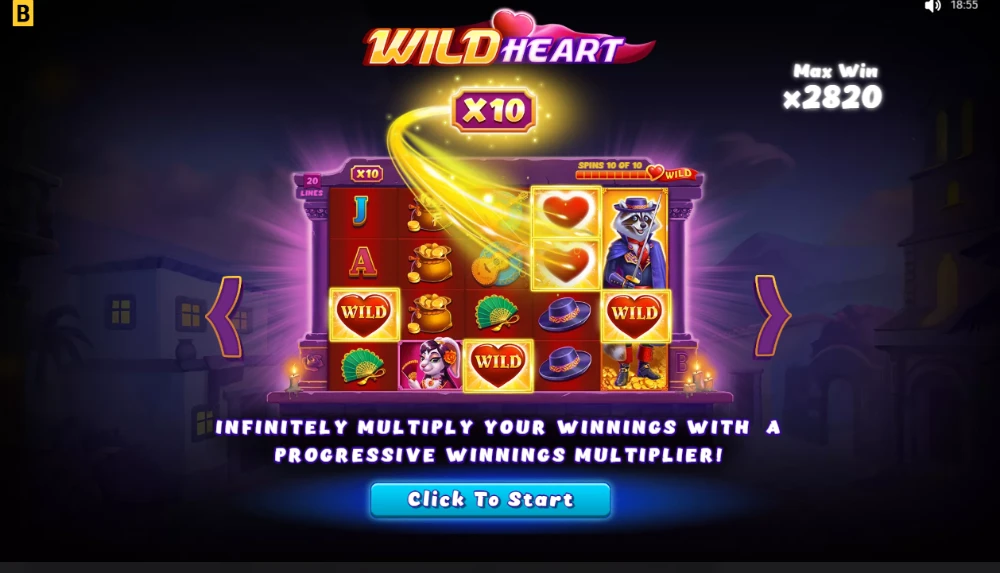 wild heart slot features