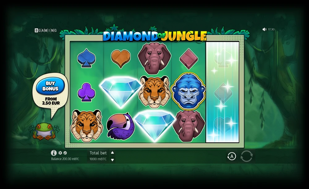 diamond of the jungle slot spin
