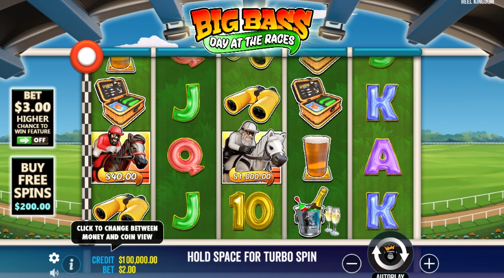 big bass horses slot gameplay