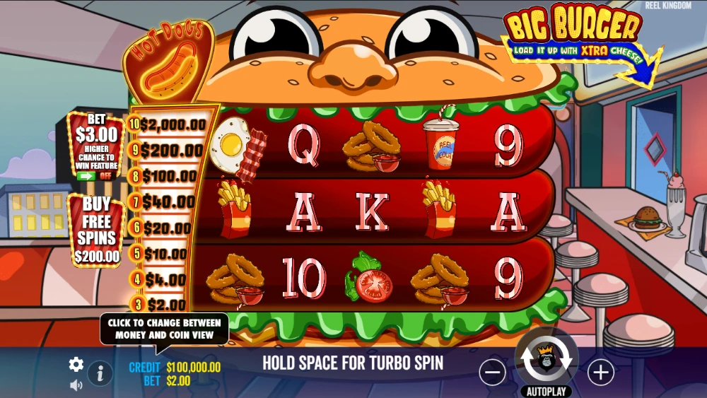 big burger slot game