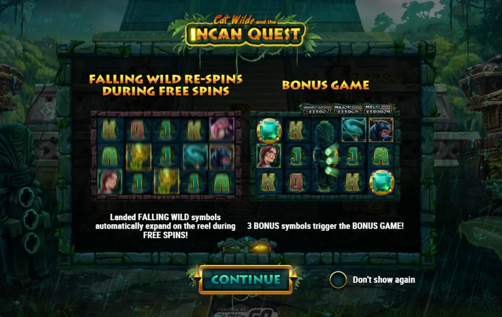 incan quest slot features
