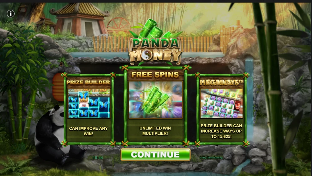 panda money slot features